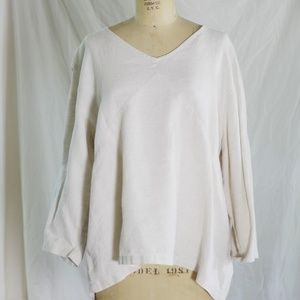 Hot Cotton XL Natural Linen blouse